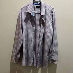 Men's purple Checkered Shirt
